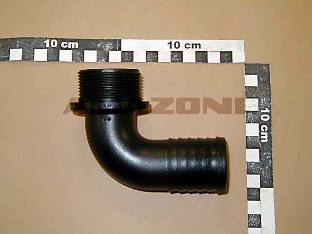 Schlauchanschluss 90 Grad D=40 mm AG=1 1/2 Zoll