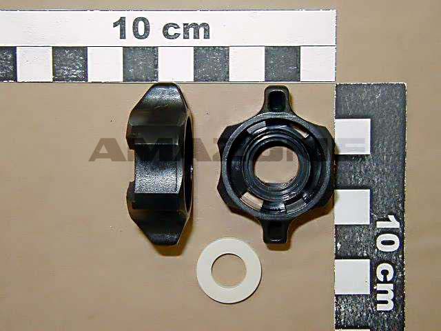 Bajonettmutter SW 11 schwarz m. Dichtung