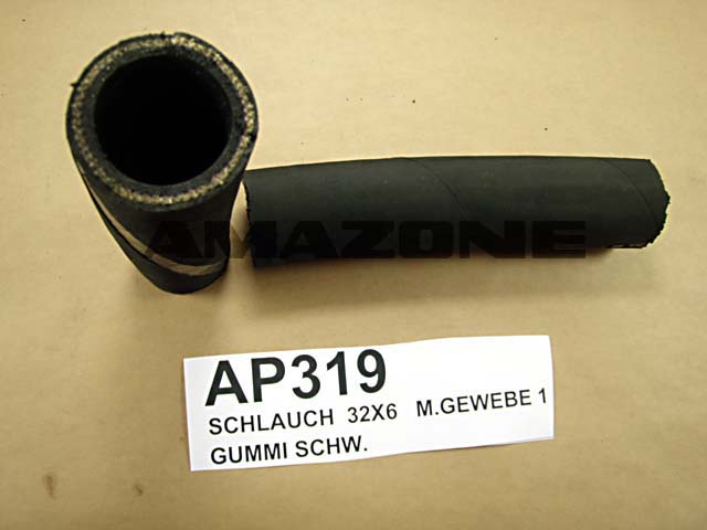 Schlauch 32X6 schwarz 15/45bar