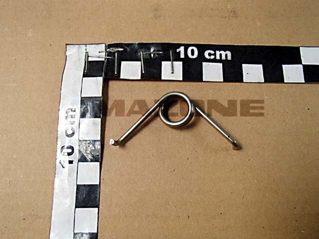 Schenkelfeder D=2,5 30mm Schenkel