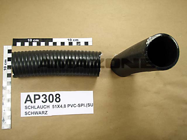 Schlauch 51X4,5 schwarz PVC-Spirale