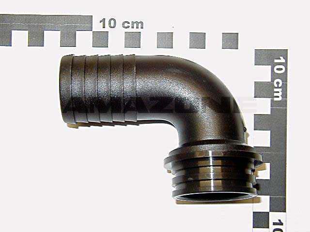Schlauchanschluss 90 Grad D=40 mm f. Mutter 2 Zoll