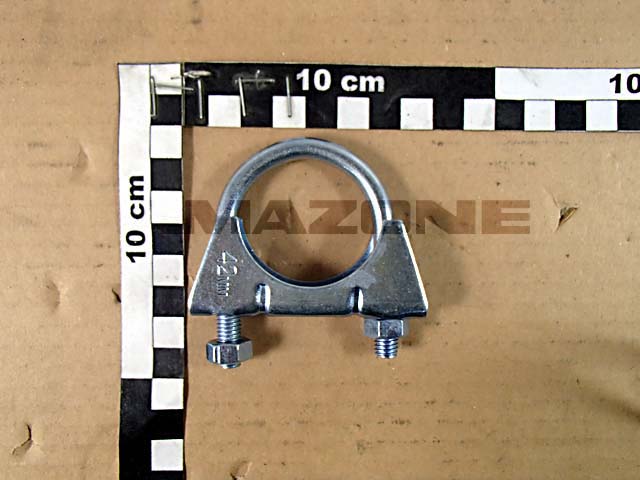 Klemmbuegel rund 8X 50X 70 A2G mit Klemmstueck und Muttern