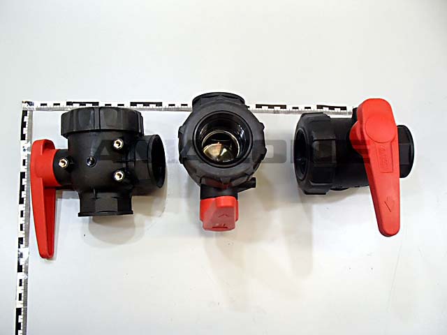 3-Wegekugelhahn 2 Zoll