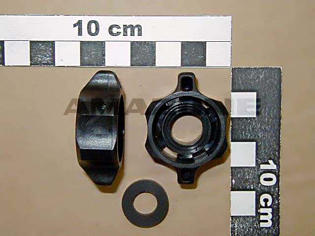 Bajonettmutter schwarz Ø13 mm