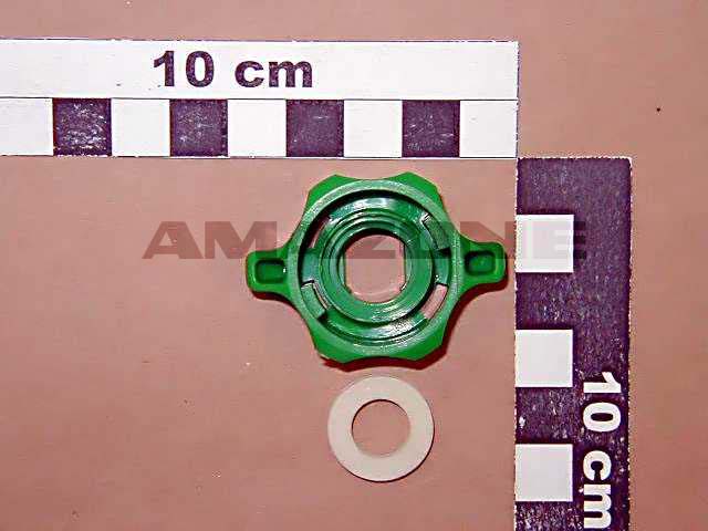 Bajonettmutter SW 10 gruen mit Dichtung
