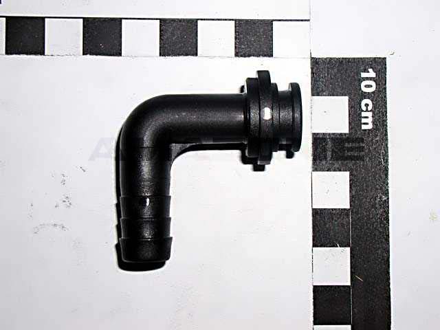 Schlauchanschluss 90 Grad D=13 mm f. Mutter 3/4 Zoll