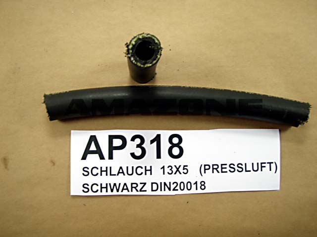 Schlauch 13X5 (Pressluft) 20bar schwarz