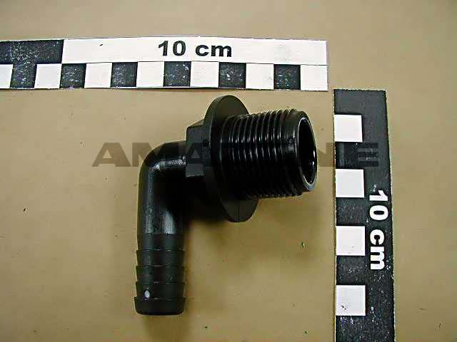 Schlauchanschluss 90 Grad D=15 mm AG=3/4 Zoll