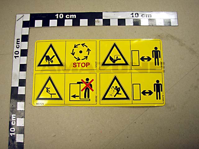 Folie Kombi-Sicherheitsaufkleber MD075 MD079 MD082 MD087
