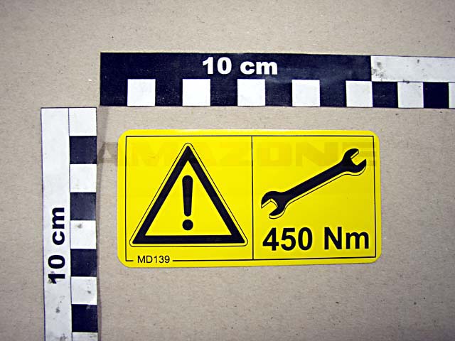 Folie Achtung 450 Nm