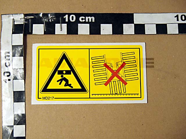 Folie Nicht in Transportstellung abstell en