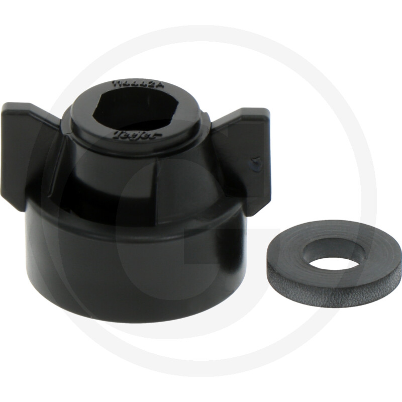 Bajonettkappe SW 11 (schwarz) mit Dichtu