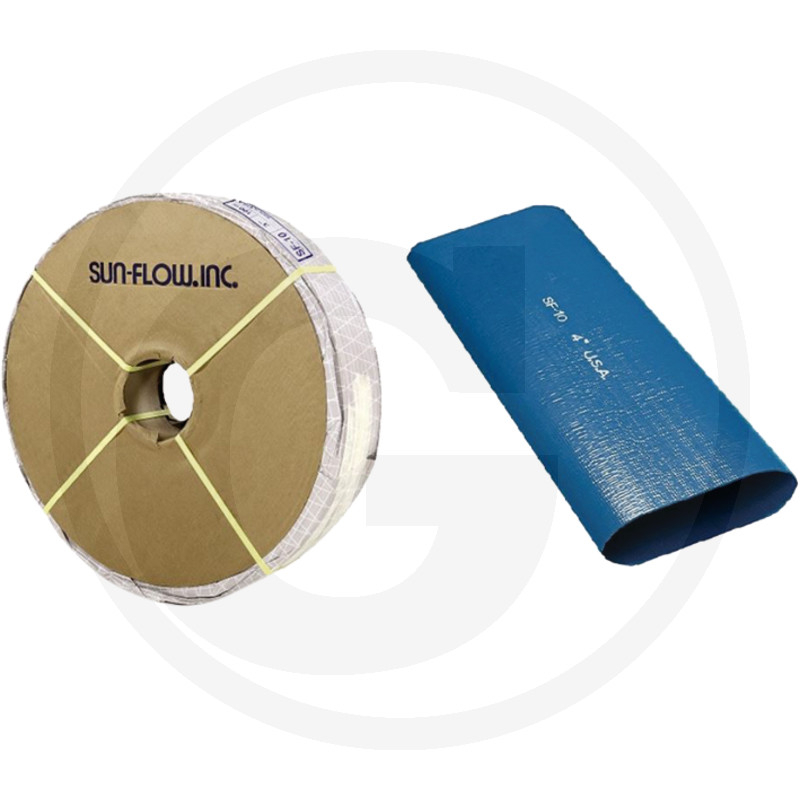PVC Flachschlauch 100mm PN4, 100m Rolle