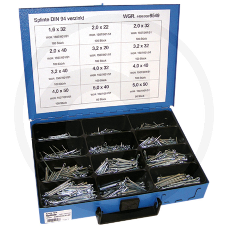 Sortiment Splinte DIN94 VZ 1100-tlg.