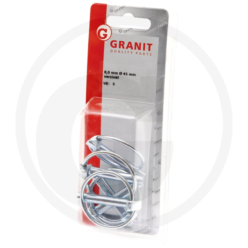 VPE5 Klappstecker-Satz 8mm, L=41mm