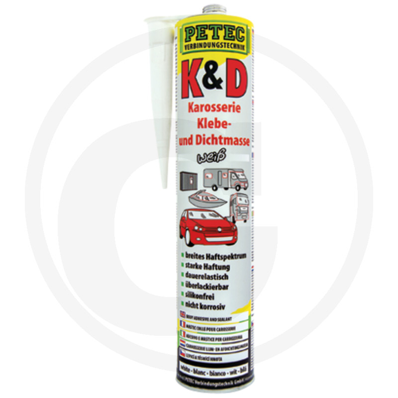 K&D Klebe- und Dichtmasse, Weiß, 310 ml