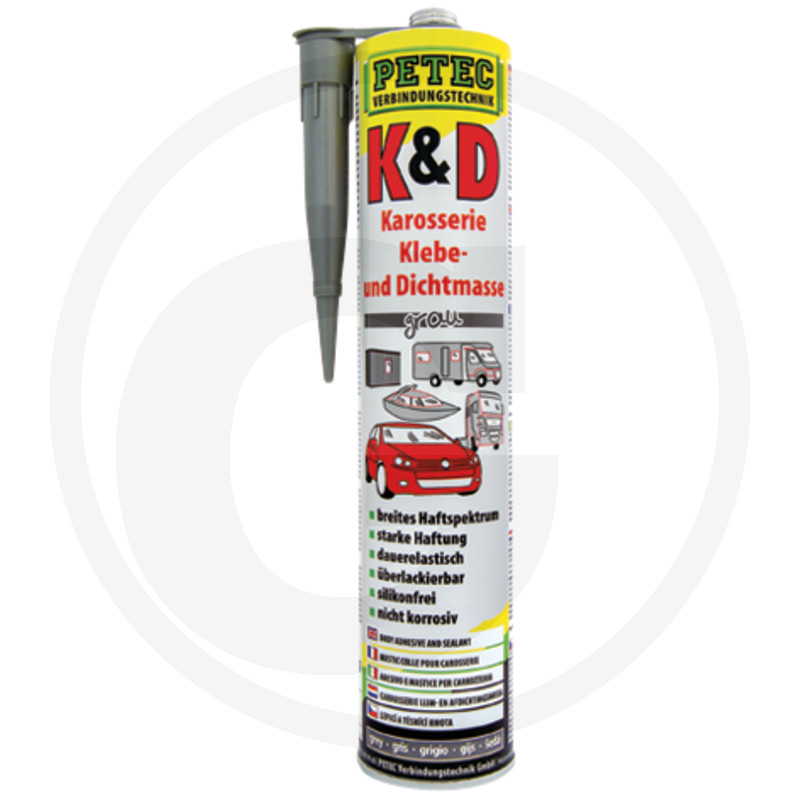 K&D Klebe- und Dichtmasse, Grau, 310 ml