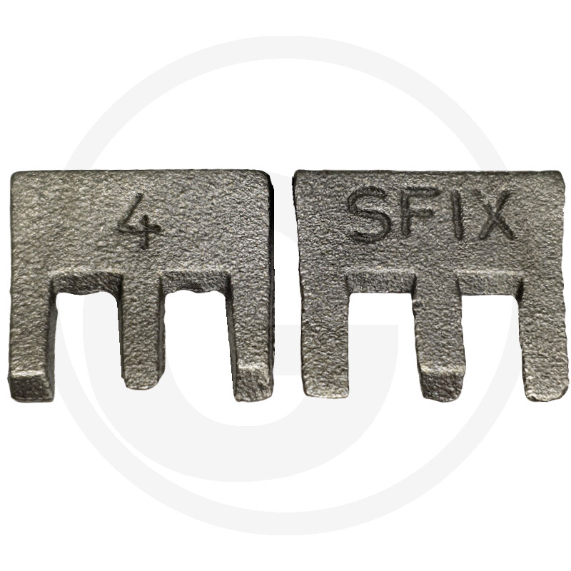 Sfix Keile Nr. 4, aus Temperguß, Gr. 29