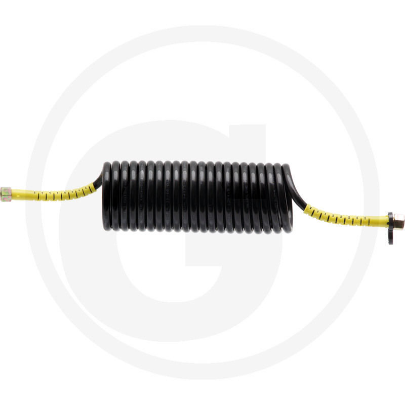 Druckluft-Spiralschlauch M18X1,5, gelb