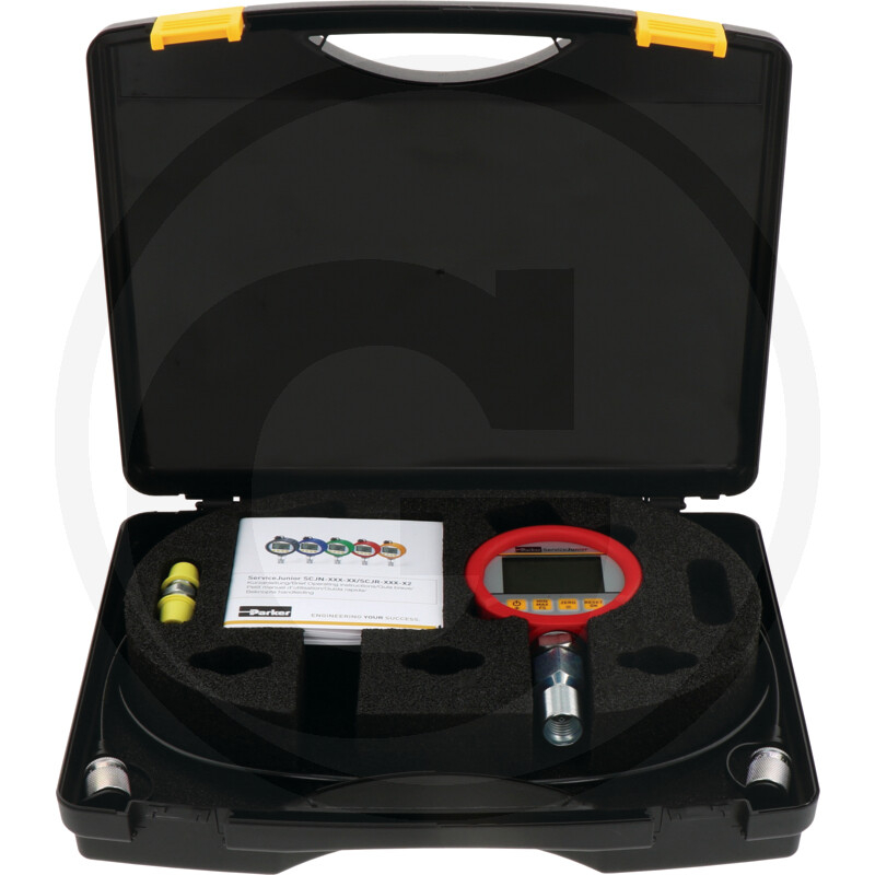 Koffer mit dig. Manometer 0-600 Bar Adap
