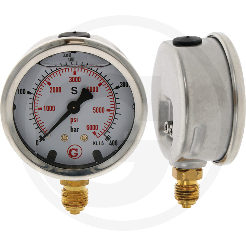 Manometer UA. 400 bar 63mm - 1/4'