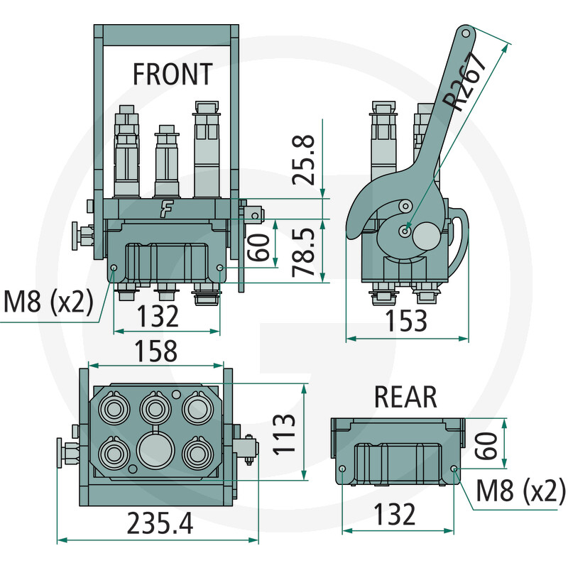 PLK Stecker AG 2x 11/16''ORFS