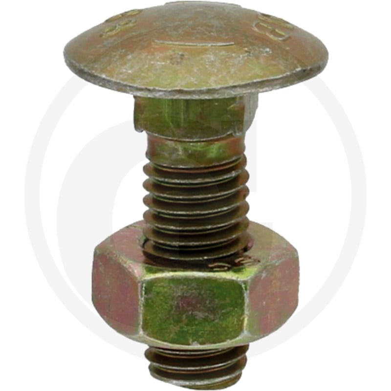 Flachrundschraube M10x1,5x35-8.8