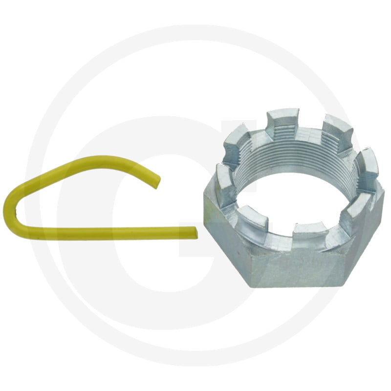 Achsmutter ADR M39x1,5 SW50mm mit Splint