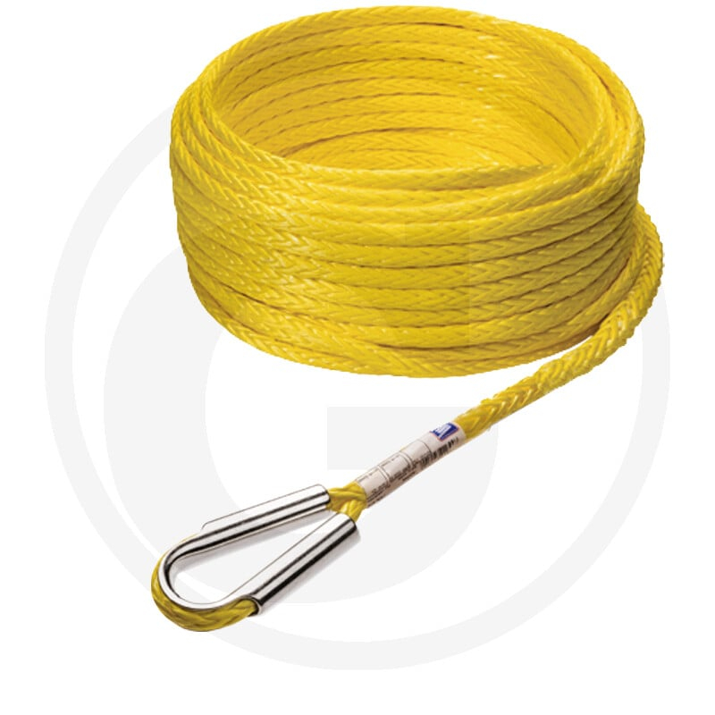 Windenseil 12mm m. Verkuerzungshaken 60m