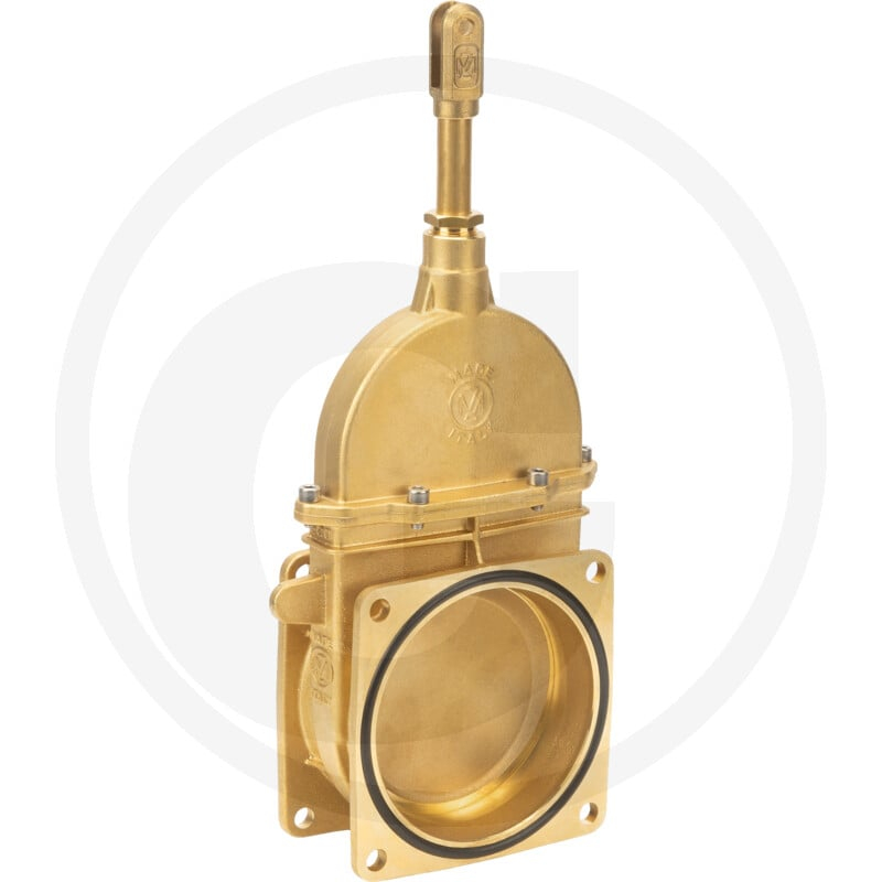 Messing-MZ-Gülleschieber Flansch, 6''