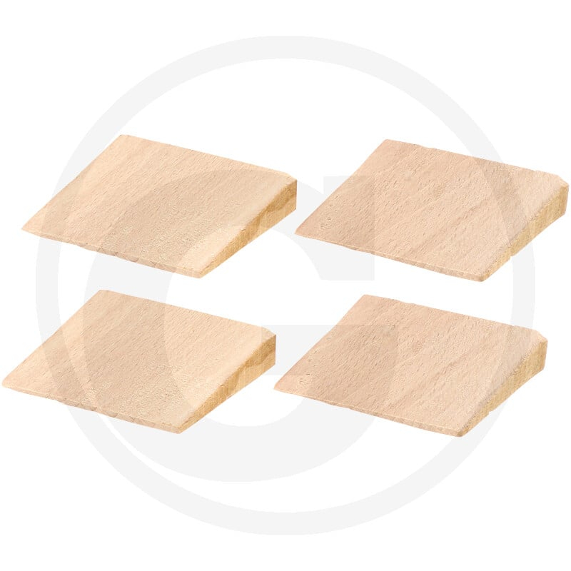 Holzkeile 4 Stk. in PVC-Verpackung