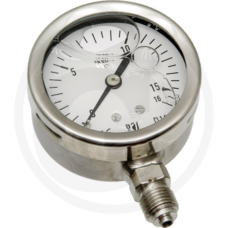 Manometer 63mm 0-16bar unten 1/4'' Flüs