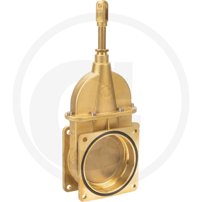 Messing-MZ-Gülleschieber Flansch, 6''