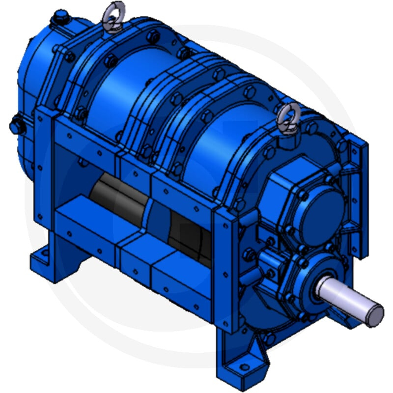 Drehkolbenpumpe A116-300 E 1MP, A.- Well
