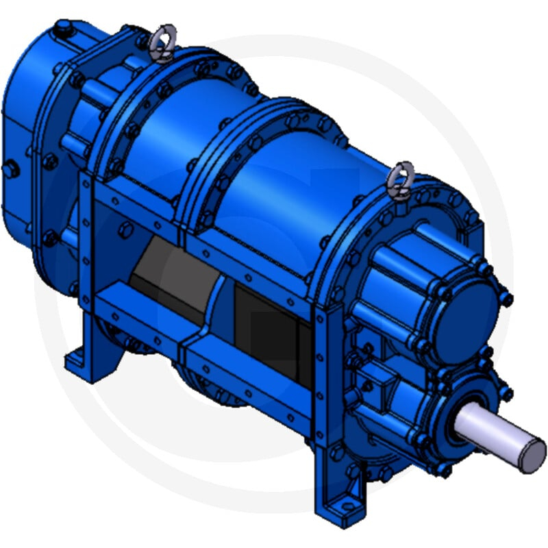 Drehkolbenpumpe A136-350 E, A.-Welle unt