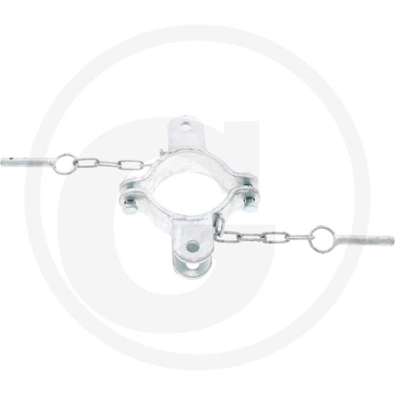 Schelle d=102 mm, 2 Halter, mittig, vz