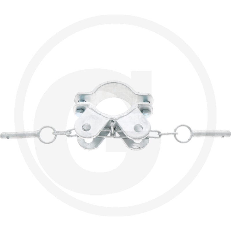 Schelle d= 76 mm, 2 Halter winklig, vz