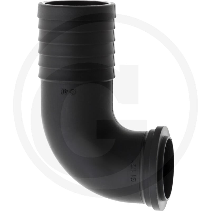 Schlauchanschluss 40mm, 90 Grad , für