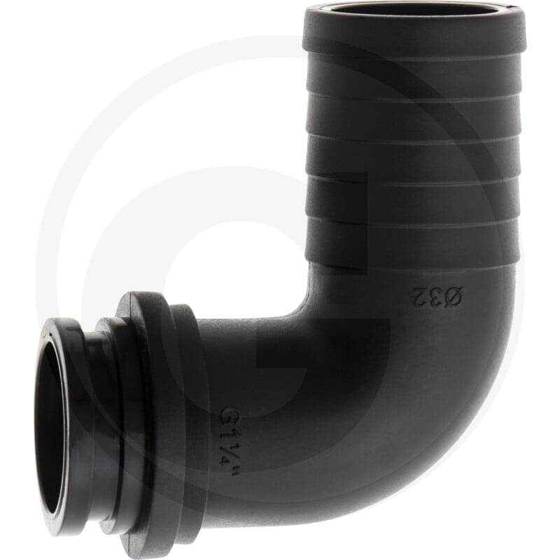 Schlauchanschluss 32mm, 90 Grad , für