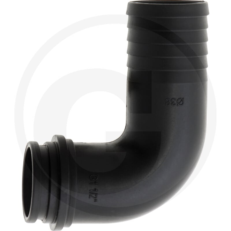 Schlauchanschluss 38mm, 90 Grad , für