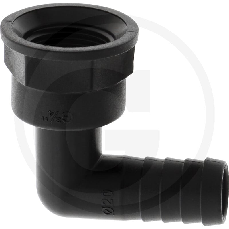 Schlauchanschluss 90 Grad 20mm