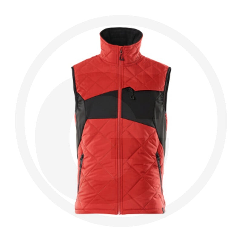 Thermoweste Verkehrsrot/Schwarz 3XL