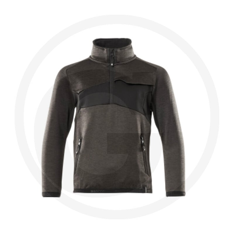 Kinder Fleecepullover Anthrazit/sw 128