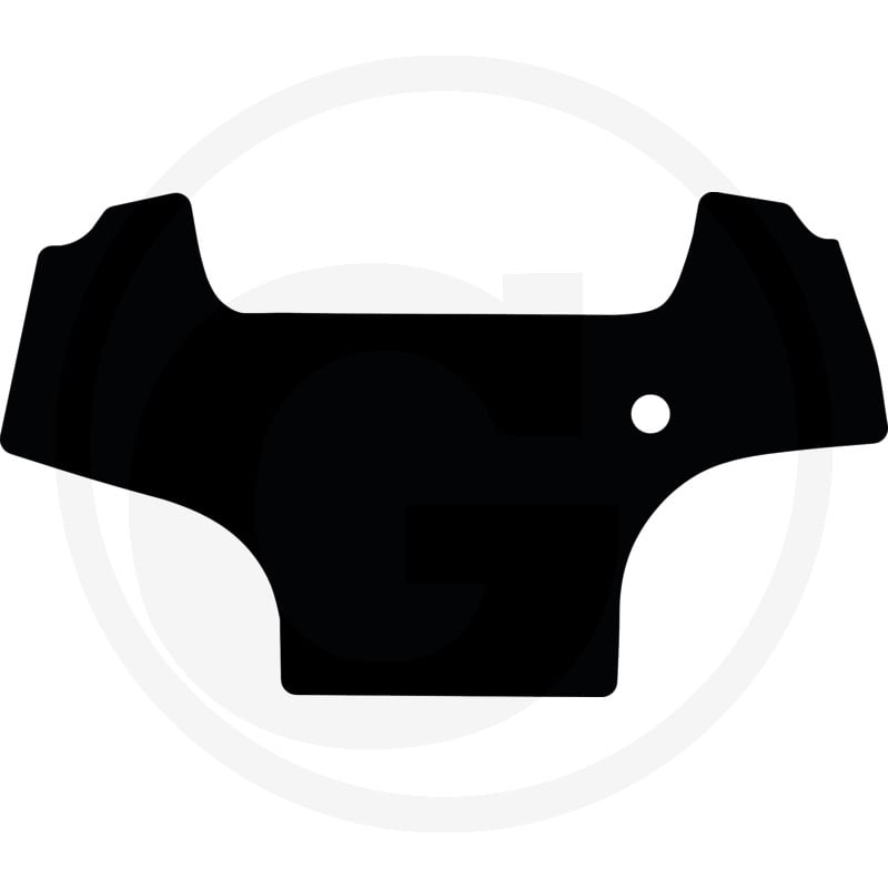 Fußmatte velours schwarz