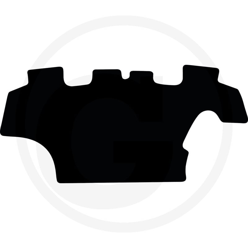 Fußmatte velours schwarz