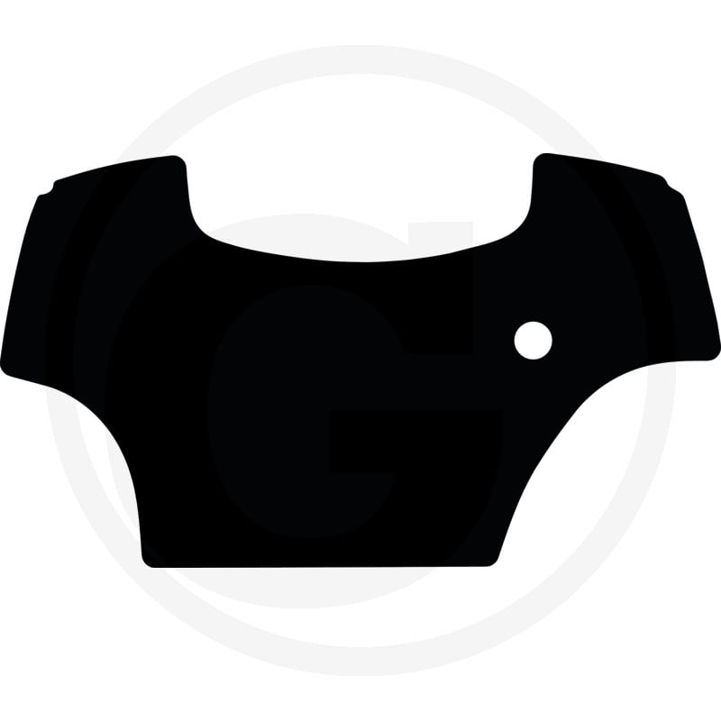 Fußmatte velours schwarz