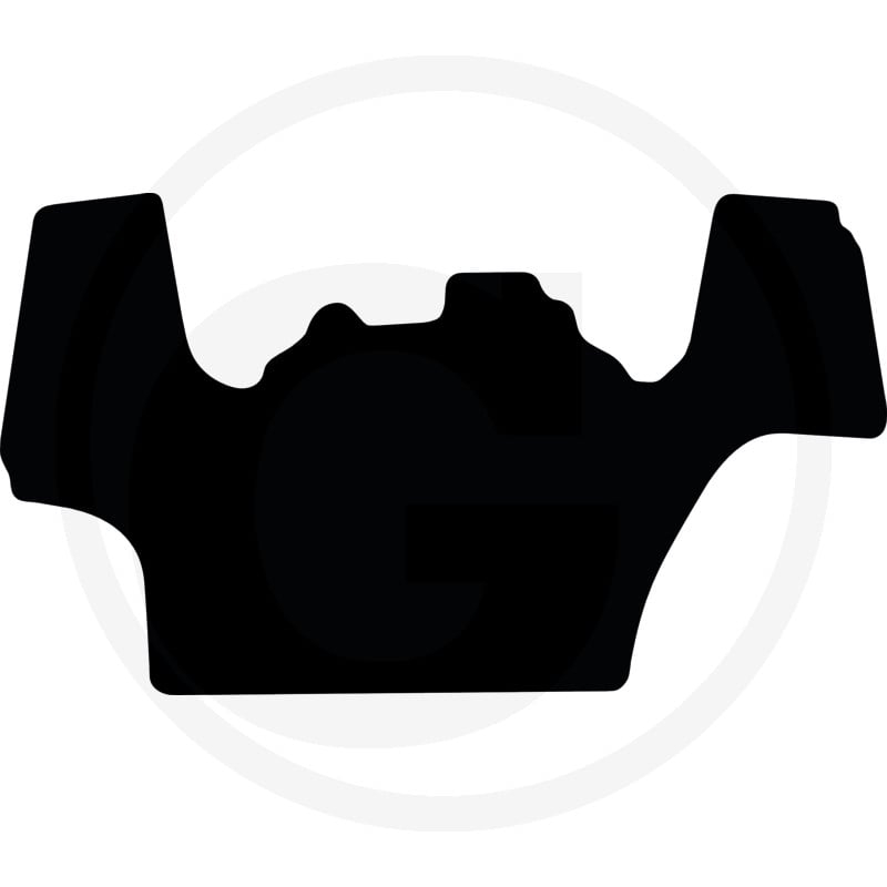 Fußmatte velours schwarz
