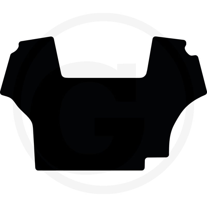Fußmatte velours schwarz