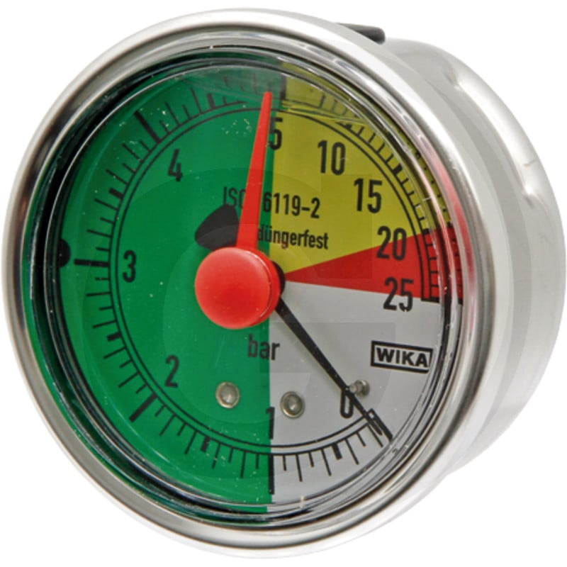 Manometer 0-5-25 rückseitig 1/4'' Flüssi